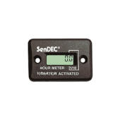 Vibration Hour Meter, Battery. Pwd, Surface Mount, No wire Hookup